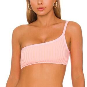 L*Space Axel Bikini Top in Crystal Pink-Lemon Drop NWT Size XS